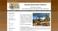Desktop Screenshot of montanabackcountryoutfitters.com